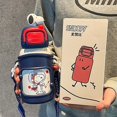 thumbnail image 3 of Taza termo infantil Snoopy para que los niños vayan a la escuela taza de agua especial para niñas taza de paja portátil para estudiantes de primaria de acero inoxidable, 3 of 5