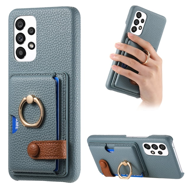 Compatible con iPhone 12 Pro, Funda GANGXUN con soporte magnético y tarjetero