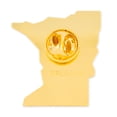 thumbnail image 3 of PinMart Minnesota Shape Flag Lapel Pin – Gold Plated Enamel US State Shirt Pins - 50 Pack, 3 of 3