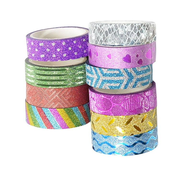10 Packs of Bronzing Combination Pocket Tape Creative Diy Decorative  Masking and Paper Tape