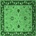 thumbnail image 1 of Ahgly Company Indoor Square Oriental Emerald Green Traditional Area Rugs, 7' Square, 1 of 4
