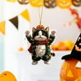 thumbnail image 5 of Btomtd Halloween Dress Up Ornaments with Acrylic, Car Backpack Keychain Pendant for Home Hanging Decoration, Spooky Decor and Halloween Ornaments, D, 5 of 6