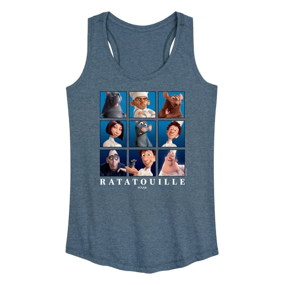 Ratatouille - Grid - Women's Racerback Graphic Tank