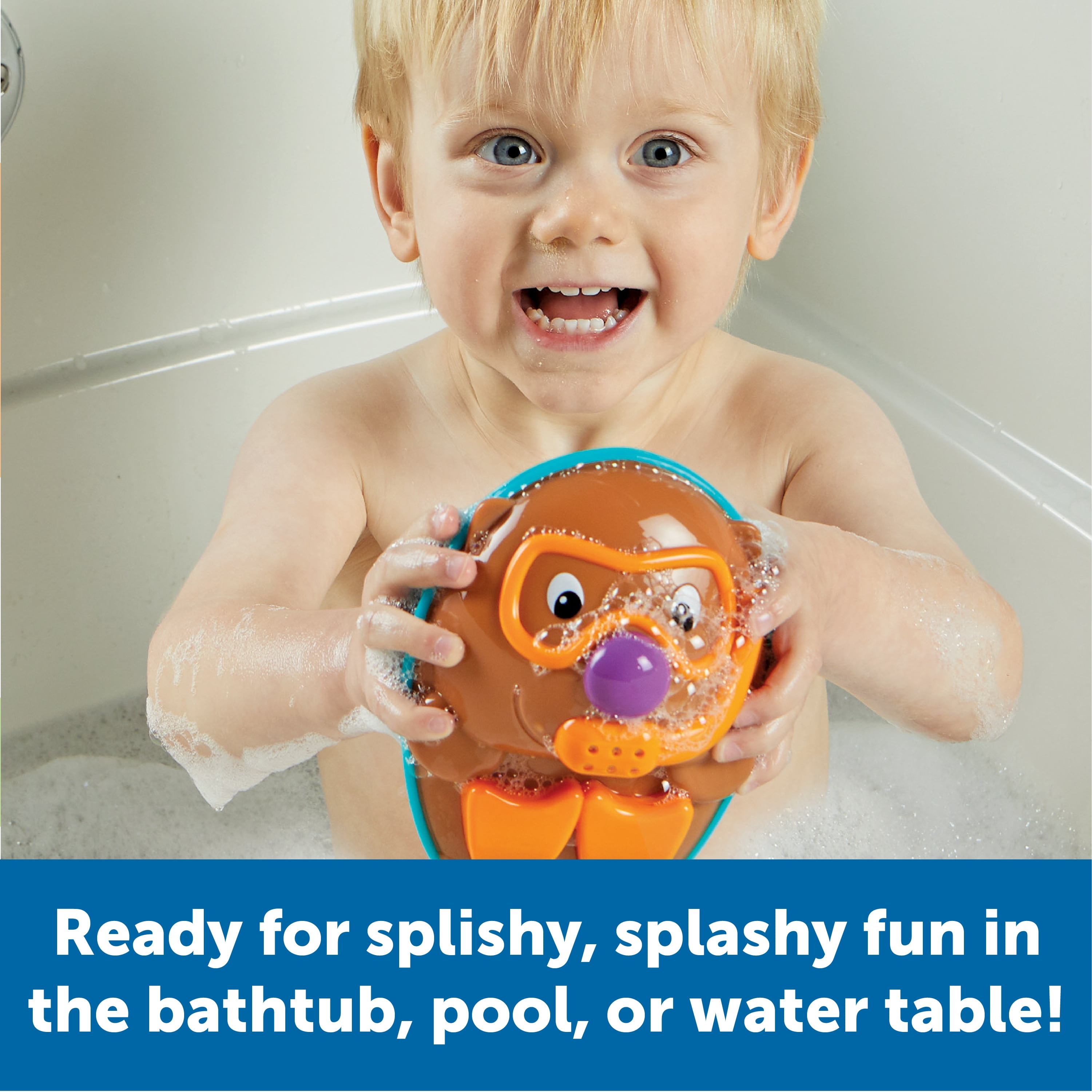 Learning Resources Spike the Fine Motor Hedgehog® Splashin Bath Friends, 4 Pieces, Ages 18 Months+, Toddler Learning Toys, Boys and Girls