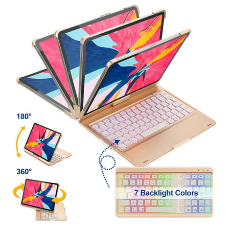 AGPtek Ultra-thin Keyboard Case with Wireless Bluetooth Backlit Keyboard for iPad Pro 11