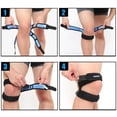 thumbnail image 3 of CNKOO Tendon Genou Sangle 2 Pack Genou Douleur Soutien Soutien Brace Randonnée Football Basket-Ball Course Cavaliers Genou Tennis Tendinite Volley-Ball & Squats, 3 of 5