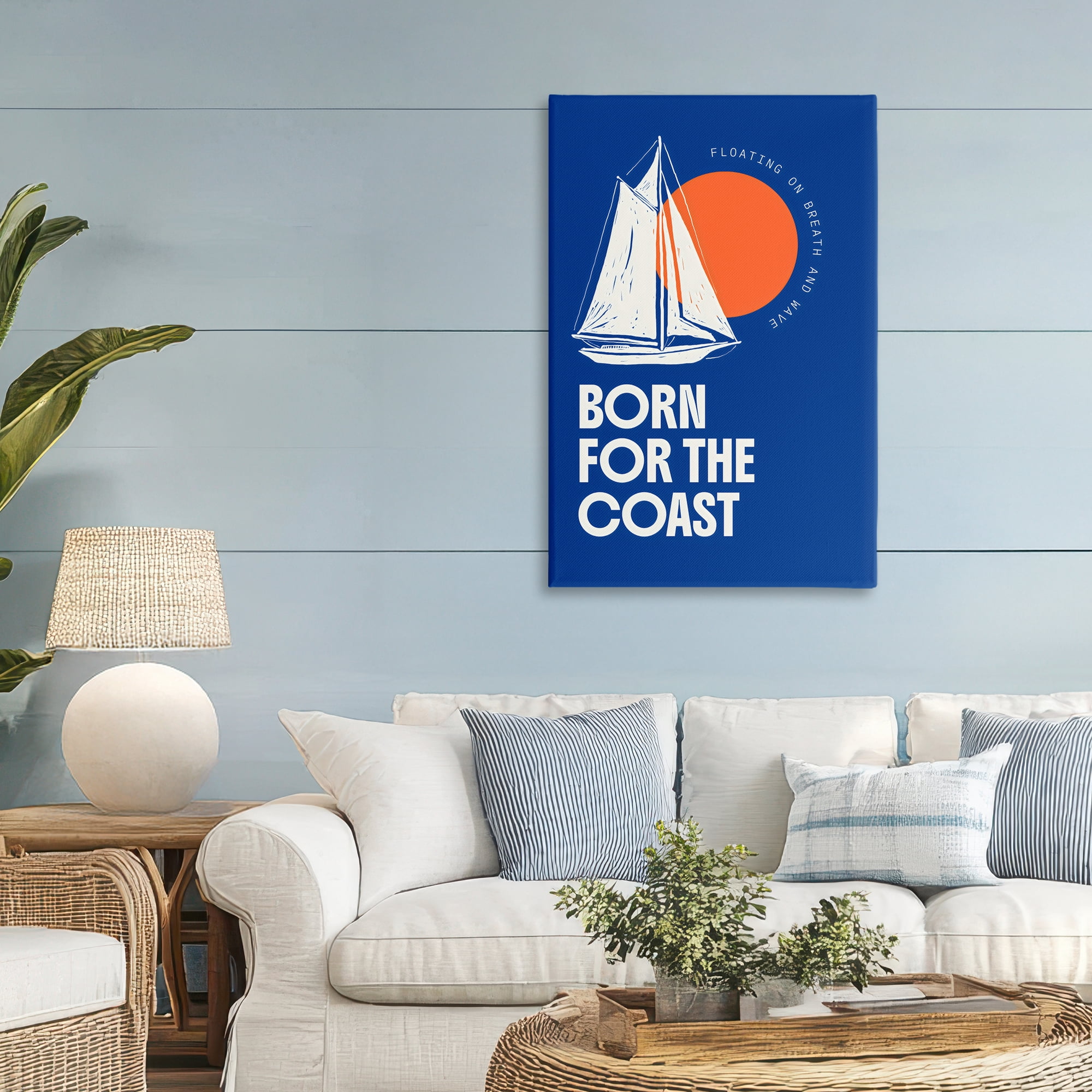 Stupell Industries Born For The Coast Canvas Wall Art, design by Creative Studio
