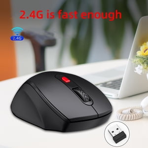 2.4G Wireless Gaming Mouse, EDHITNR 1600 DPI USB Rechargeable Ergonomic Gaming Mouse, 6 Button Adjustable DPI Wireless Mice for PC Laptop Computer