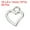 Silver, variant on Uxcell Metal Pendants Drops, 50 Pack Hollow Heart Shape Mini Pendant for Jewelry Making DIY, Golden