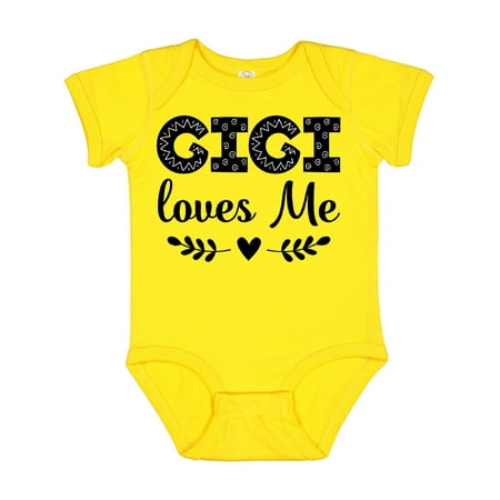

Inktastic Gigi Loves Me Baby Girl Clothes Gift Baby Girl Bodysuit