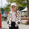 thumbnail image 3 of Uorisanigo Kids Full Zip Hoodies Lightweight Sweatshirt Fluffy Furry Pullover Tops Fashion Dachshund Paw Oversized Outwear Coat Long Sleeve Hooded Hoodie for Boys & Girls, 3 of 7