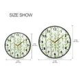 thumbnail image 2 of Acrylic Wall and Table Clock Vertical Green Sprigs 9.5in Modern Decor with Golden Hands, 2 of 12