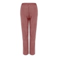 thumbnail image 4 of Pantalones de pana Prolriy para mujer, pantalones de pana para mujer, pantalones casuales de cintura alta elástica, pantalones rectos, pantalones sueltos y cómodos con bolsillos, pantalones de mujer, 4 of 4