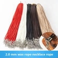 thumbnail image 2 of K-KED 100PCS DIY Leather Wax Rope Cord Necklace Clasp Findings String Lobster-Black, 2 of 9