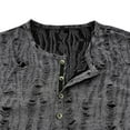 thumbnail image 4 of Men's Fashion Ripped Short Sleeve Casual T Shirt Comfortable Breathable Tee Stylish Streetwear Top for Daily Wear Men's Lightweight Crewneck Tee Tops, 4 of 5