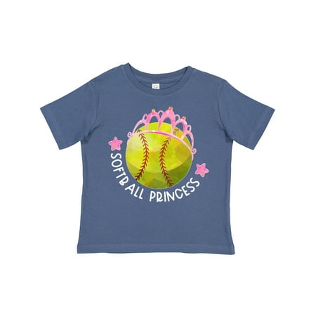

Inktastic Softball Princess- Tiara Gift Toddler Toddler Girl T-Shirt
