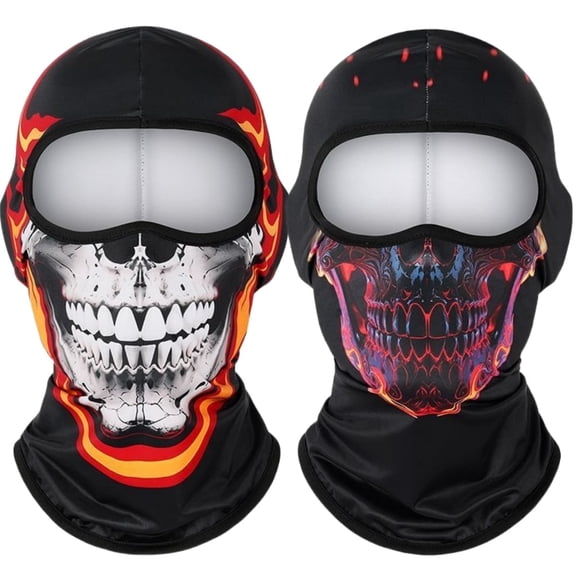 2 Pack Cooling Balaclava Summer Face Mask, UV Face Cover Sun Protection, Shiesty Full Face Masks for Men Motocycle Hiking