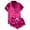 Pinky-a, variant on Women Sleepwear on Clearance Satin Pajamas Set for Women Summer 2025 V-Neck Soft and Bow Drawstring Elastic Short Loungewear Pant 2 Piece Set Plus Size Pajamas Pinky S New