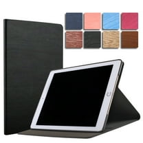 iPad 10.2 Inch 9 8 7 2021 2020 2019 [iPad 9th / 8th / 7th Gen ] A2197 A2270 A2602 Tree Texture Folio Smart Cover with Protective Sleek & Classic Design - Black