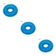 thumbnail image 2 of Methold Pet Chew Toy Training Squeak Ring Ball TPR Molar Sound Interactivo Juego Juguete, Azul 1, L azul eléctrico L 3piezas, 2 of 6