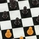 thumbnail image 2 of Jeu d'échecs international en plastique avec échiquier en film plastique de 25 cm PS Échecs internationaux pour adultes et enfants Marron, 2 of 4