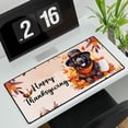 thumbnail image 3 of Happy Thanksgiving Newfoundland Welcome Thankful Fall Autumn Pumpkin Desk Mat Full Keyboard Mouse Pad Newfie Dog Lover Gifts Large Mousepad - 02021, 3 of 5