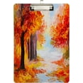 thumbnail image 2 of FMSHPON Autumn Forest Oil Painting Artwork Clipboard Hardboard Wood Nursing Clip Board and Pull for Standard A4 Letter 13x9 inches, 2 of 8