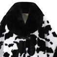 thumbnail image 5 of Fewfanhot Faux Fur Trim Cute Cow Print Poncho Cape, Warm Fleece Lined Open Front Wrap Coat for Women Winter, 5 of 5