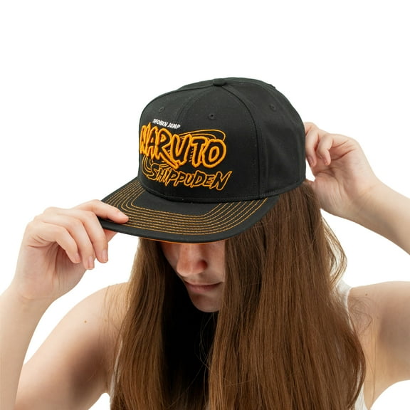 Naruto Shippuden 3D Logo Adult Unisex Flat Bill Snap Back Hat