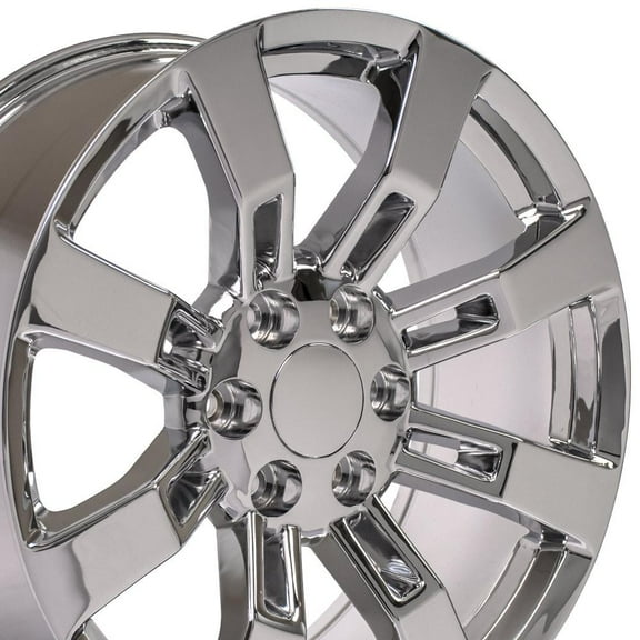 OE Wheels CA82 20 Inch Rim Fits Escalade Style 6x139.7 20x8.5 Chrome - Hollander 5409 (1)