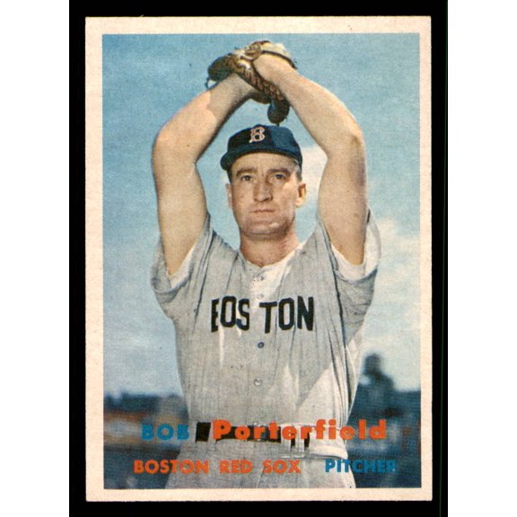 Collectible 1957 Topps Bob Porterfield #118 Baseball Card Boston Red Sox Boston Red Sox MLB Baseball Trading Card