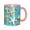Pink, variant on Cobalt Blue Flowers Coffee Mug Fun Custom Ceramic Mugs 11oz Black