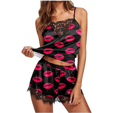 

Pajamas For Women Valentine s Day Love Printing Set Elastic Waist Short Pants Pajamas Sets Womens Pajama Sets Womens Fall Fashion 2022