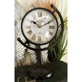 thumbnail image 4 of DecMode 12" Black Metal Clock with Tilted Stand, Set of 4, 4 of 19