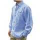 thumbnail image 3 of Camisa de manga larga de lino de algodón delgada de color sólido casual de moda para hombres Blusa de cárdigan Fridja  po4544, 3 of 4