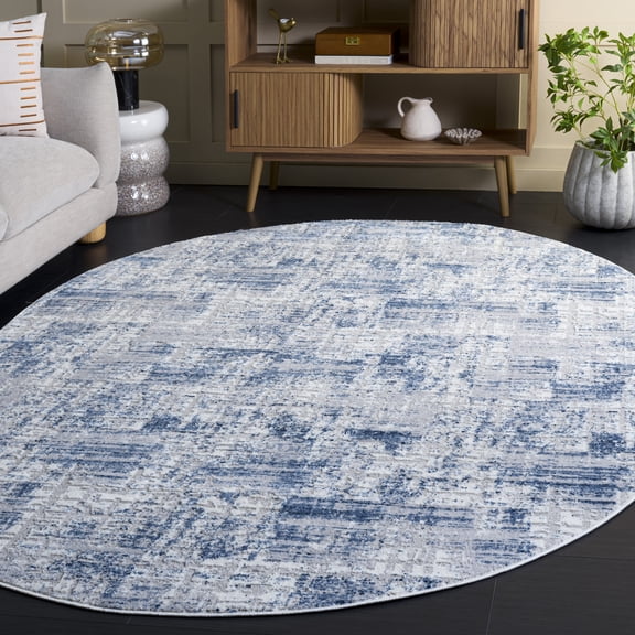 Safavieh Amelia Carrie Abstract Area Rug, Blue/Gray, 6' x 8' Oval