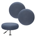 thumbnail image 1 of Uxcell 2-Pack Fundas Redondas para Taburetes de Bar, para Fundas de Asiento de Malla de Poliéster de 12-14 Pulgadas con Bandas Elásticas [Gris Metálico], 1 of 7