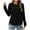 Black, variant on Christmas Gift Ofreoo Women's Fashion Loose Solid Colors Sweater Long Sleeve Round Neck Sweater Top Business Casual Outfits for Women