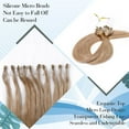 thumbnail image 5 of MY-LADY 50S 1G Remy Micro Beads Hair Extensions Human Hair Thick Invisible Nano Beads Micro Link Hairpiece 22inch #27 Dark Blonde, 5 of 8