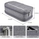thumbnail image 4 of Large pencil case, gray. Perfect for school, office, or art supplies storage., 4 of 5