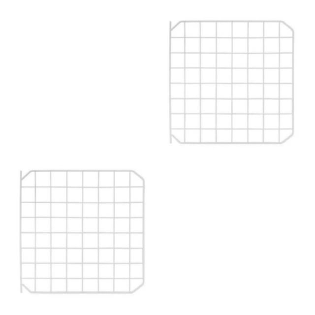Transemion Portable Pet Playpen Panel Cage Fence Metal Guinea pig Wire door white 2Set