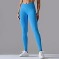thumbnail image 2 of Sngxgn Women's Winter Warm Stretchy Thermal Leggings Pants Lined Tights(Sky Blue,L), 2 of 8