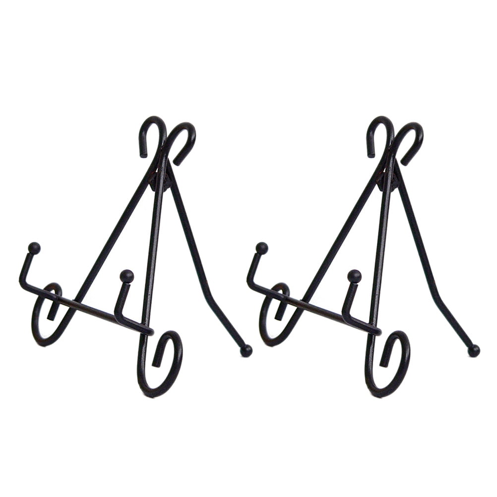 OUNONA 2pcs Iron Art Vertical Shelf European Style Adjustable Display