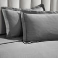thumbnail image 5 of BNM Cotton Matelasse Floral Wreath Bedspread Set, Queen, Grey, 5 of 7