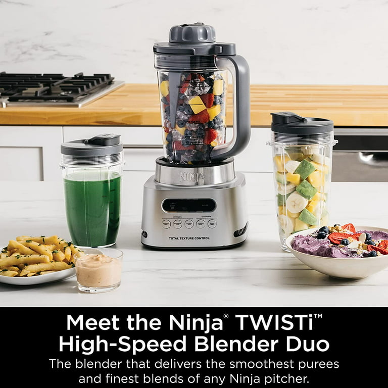 Ninja SS151 TWISTi Blender DUO, High-Speed 1600 WP Smoothie Bowl Maker &  Nutrient Extractor* 5 Functions for Smoothie Bowls, Spreads & More