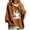 Coffee, variant on Halloween Womens Hoodies Casual Ghost Print 3/4 Sleeve Festive Party Pullover Sweatshirt Tops Fall Winter Warm Outfit Coffee L