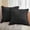 Black, variant on Sanmadrola 2-Pack Corduroy Pillow Covers 18x18 Inch - Boho Striped Decorative Throw Pillow Cases for Couch, Sofa, Bed, Farmhouse & Christmas Living Room Decor