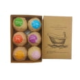thumbnail image 2 of weibbin Powder Bath Bomb Set 6Pc Fizzy Spa Gift for Relaxation Brown, 2 of 9