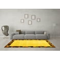 thumbnail image 3 of Ahgly Company Indoor Rectangle Solid Yellow Modern Area Rugs, 5' x 7', 3 of 4