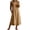 Khaki, variant on Alkepwun Maxi Dress Women's Sleeveless 100%Cotton Round Neck Double Layer Hem Loose Dresses with Pockets Summer Lightweight Breathable Vacation A-Line Flowy Tank Dress